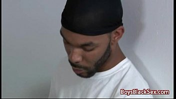 Preview 3 of Latex Stockings Hoe Cum - Interracial Gay Bareback Hardcore Dick Sucking 07