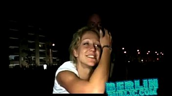 Preview 3 of Cuties Having Sex Porn - A German couple playing crazy a bus stop