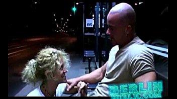 Preview 1 of Cuties Having Sex Porn - A German couple playing crazy a bus stop