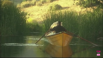 Preview 2 of Hotel Service Weter - A slim girl jumps on a guys fat cock in a boat on the lake