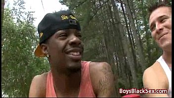 Preview 3 of Big Hole Seduce - White Skinny Gay Boy Suck Big Black Dick 14