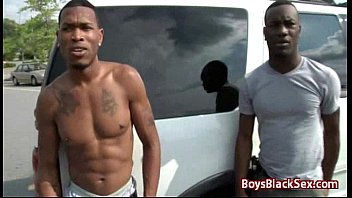 Preview 1 of Ban V Masa - White Skinny Gay Boy Suck Big Black Dick 05