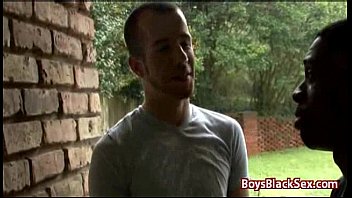 Preview 2 of Seachporn With Kisses - White Skinny Gay Boy Suck Big Black Dick 02