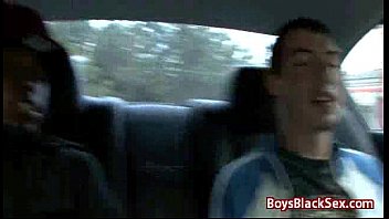 Preview 4 of Hot Moza Vintage - White Skinny Gay Boy Suck Big Black Dick 04