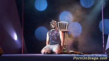 Preview 1 of Mom And Dad Fuck With Douther - crazy fetish show on stage