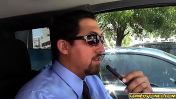 Preview 1 of Littlel Lupe - Step dad Juan suck and lick on Lucy Dolls nipples