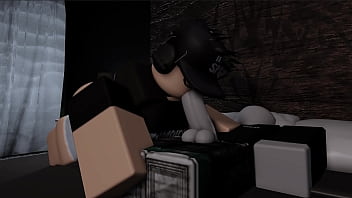 Preview 4 of Bedroom Romance - Roblox girl couldn&#039_t sleep,  so she had some fun with his bf&#039_s cock while he was asleep