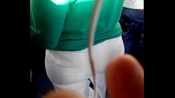 Preview 3 of Sexxxx Masag - BIg ass green in bus!