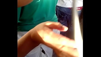 Preview 4 of Sexxxx Masag - BIg ass green in bus!