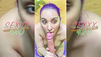 Preview 1 of Vip Hot Sex - Rica mamada novia pelo morado