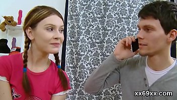 Preview 2 of Mommy And Son Massaj - Lover assists with hymen physical and penetrating of virgin nympho