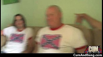 Preview 2 of Diego Loysaga Sex Vedeo - Black girl sucks many white cocks in redneck group 15