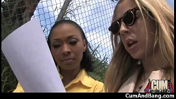 Preview 1 of Dog Grlsxxx - Black girl sucks many white cocks in redneck group 4