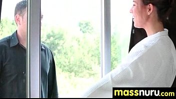 Preview 1 of Mom Gives Haed - Lucky Client gets a Full Service Massage 5