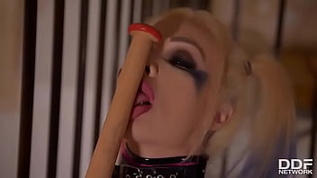 Preview 3 of Milf Porn By - Cosplay Gets Kinky - Blonde Fingers Herself Behind Bars