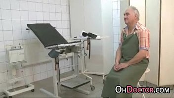 Preview 1 of Xxx Bobala Videos - Young Girl Moans When Stuffed With Old Doctor Dick