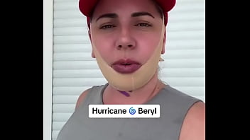 Preview 2 of Couple Cash For Sex - Is this the calm before the storm? #hurricaneberyl #playadelcarmenmexico #storm
