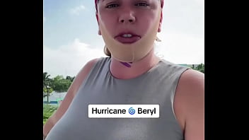 Preview 3 of Couple Cash For Sex - Is this the calm before the storm? #hurricaneberyl #playadelcarmenmexico #storm