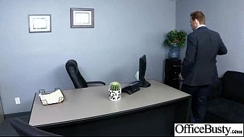 Preview 1 of Gut Punch Male - Lovely Girl (britney amber) With Big Tits Get Banged Hard Style In Office movie-07