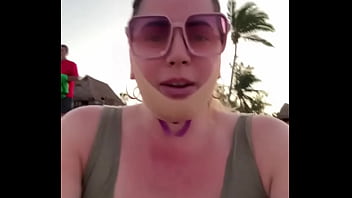 Preview 4 of Public Agent Eva Berger - Surgery was a success. Now enjoying the beach before hurrican Beryl makes its way to Playa Del Carmen. #beachday