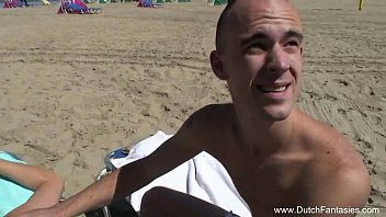 Preview 2 of Indian Full Sex Movis Dad - Chubby Dutch Fucked On The Beach
