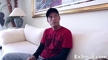 Preview 1 of Black Blonde Fucked By Us - Horny Teen Displays Her Diminutive Figure