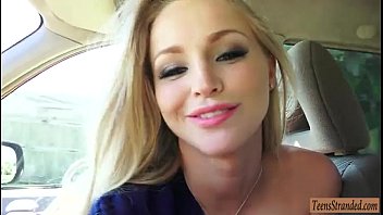 Preview 2 of Sxe 89 Com - Adorable teen Staci Carr gets her pussy pounded in the car