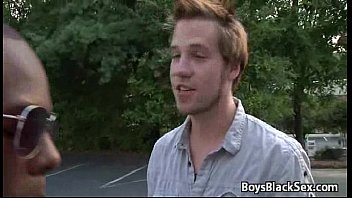 Preview 2 of Double Granny Anal - BlacksOnBoys - Black Gay Dude Fuck White Twink 21