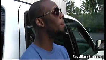 Preview 1 of Double Granny Anal - BlacksOnBoys - Black Gay Dude Fuck White Twink 21