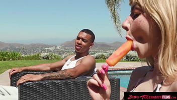 Preview 1 of Arab For Job - ZeroToleranceFilms - Hot Petite Blonde Babe Enjoys A Good Summer Fuck