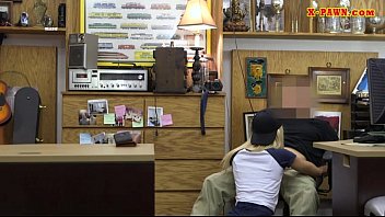 Preview 2 of Gide Sex Girl - Babe with glasses rammed at the pawnshop