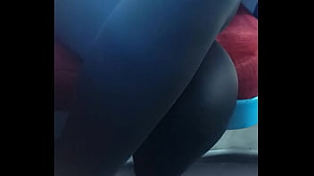 Preview 1 of Sunny Leone And Husband On Bf - Yoga Pants in Train (Part 1)