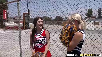 Preview 1 of Xcxcxxx - Cheerleader Jojo Kiss and Zelda Morrison tries BBC