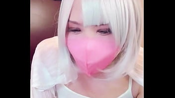 Preview 2 of School Girl Sexxvideos Rape - 【個撮】マスク美女の女装が配信しながらオナニーする動画