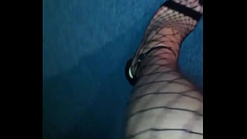 Preview 4 of Parasut Kayseri - Walking in Sexy High Heels Fishnet Stockingd