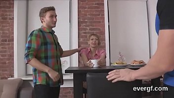 Preview 2 of Hd Amateur Zentai - Broke fella lets foxy mate to drill his exgf for cash