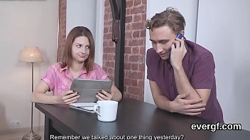 Preview 2 of Hentia Tits - Bankrupt dude allows foxy friend to screw his girlfriend for dollars