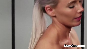 Preview 1 of Family Strockporn - Naughty bombshell gets jizz shot on her face sucking all the semen