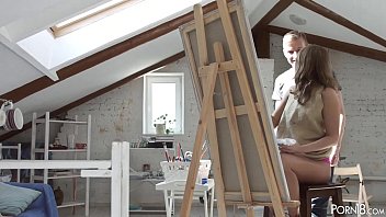 Preview 1 of Mature Bad Room - Lovely blond muse Sofi anally fucked by an artist