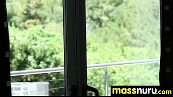 Preview 2 of Japan Old And Son - Nuru Massage Ends with a Hot Shower Fuck 13