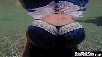 Preview 1 of Vynil Double Dildo - Big Ass Oiled Girl (kimberly kendall) Get Analy Deep Hardcore Sex On Tape movie-17