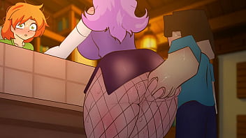 Preview 1 of Sekret Sex Mam Sun - Teaser: Minecraft - harasses a female shop visitor
