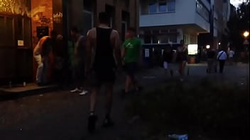 Preview 2 of Xxx Xnxx Fool Moovi - public piss during street festival Sequence 7