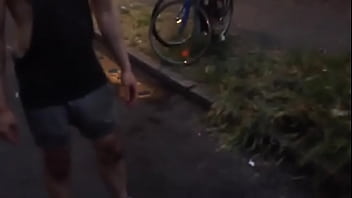 Preview 2 of Nature Moms Fuck - Public piss during street festival Sequence 6
