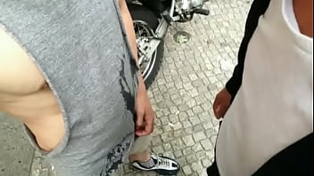 Preview 2 of Nadia Ali Has To Indian - Public piss during street festival Sequence 1