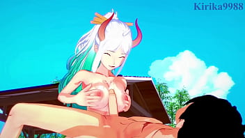 Preview 1 of Office Sex Man And Girl - Yamato and Carrot and Monkey D. Luffy intense sex. - One Piece Hentai