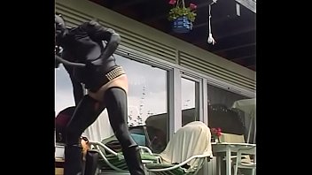 Preview 3 of Gay Boy Fu - Roxina2003ShinyRubberOut010803.WMV