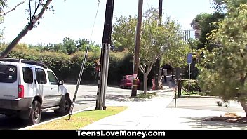 Preview 1 of Mia Khalifa Revenge - TeensloveMoney- Stranded Blonde (Crissy Kay) Gives Up Pussy For Cash