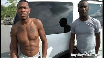 Preview 1 of Julia Ann Porn New Mom - BlacksOnBoys - Black Muscular Gay Dude Fucks White Boy 13