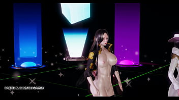 Preview 3 of 70 Years Old Cum6 - [MMD] Girl&#039_s Day - Expectation Hot Striptease Boa Hancock Nami Nico Robin One Piece 3D Porn Hentai Uncensored